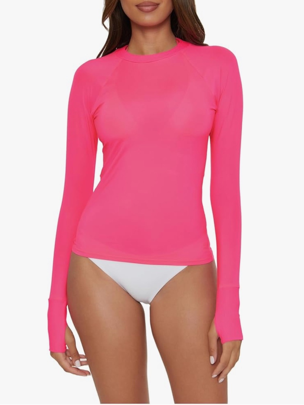 BECCA Womens Burst of Energy Rash Guard Top